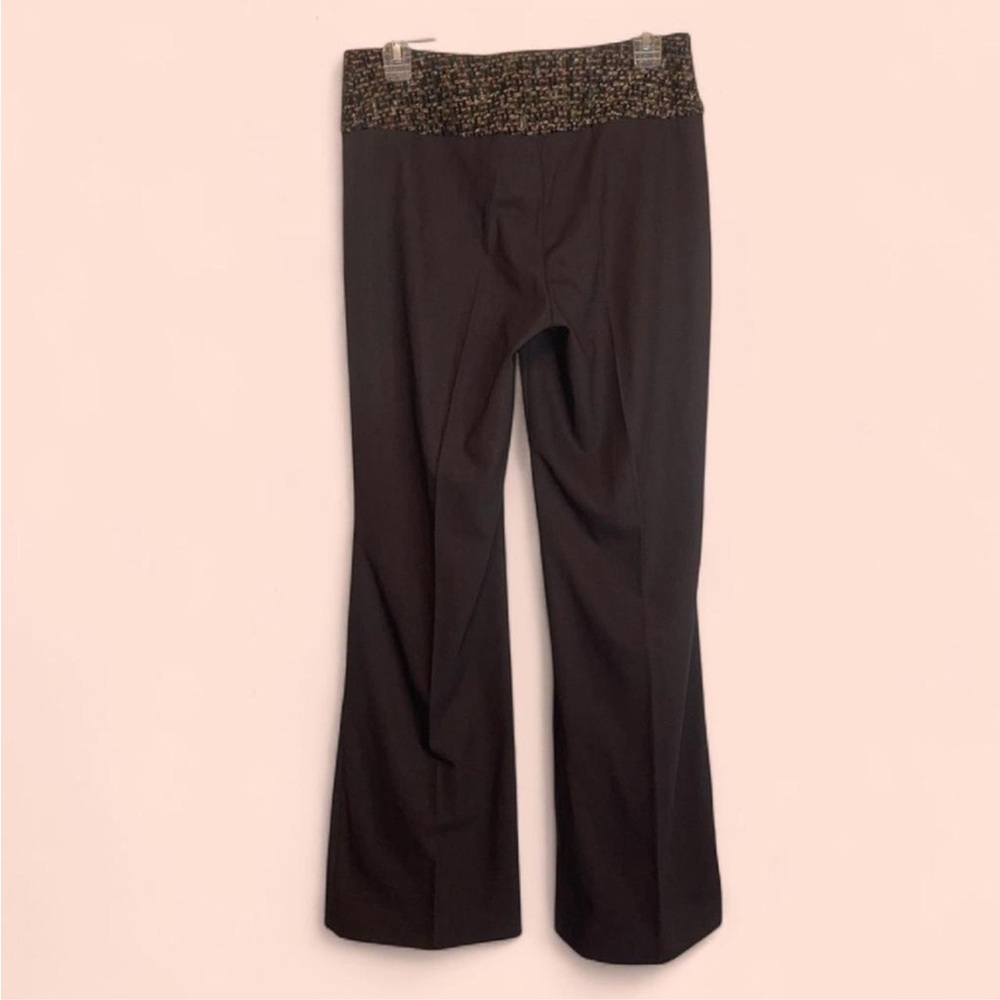I.N.C. Wide Leg Pant Silk Blend Tweed Waistband 4